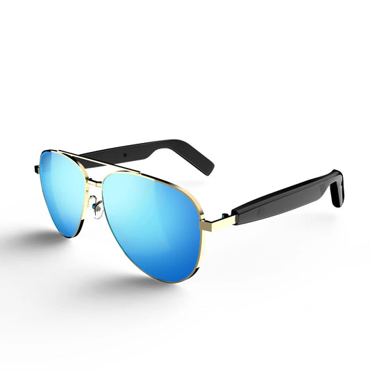 Multifunctional Smart Glasses, Touch Control Smart Sunglasses, Fashionable Bluetooth-Compatible Smart Glasses, Gift for Men & Women, Wearable, Wireless Smart Glasses