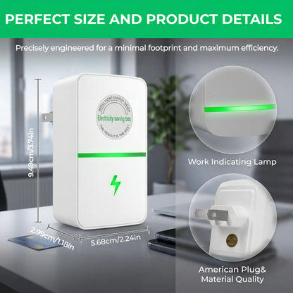 Plug-In Power Box with US Plug – 2026 Updated Design, Compatible with 90–250V Input Range.