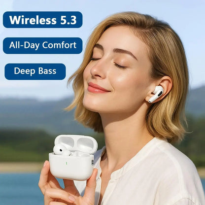 TWS Wireless Bluetooth Earphones with Microphone, High-Fidelity Stereo Sound, Smart Touch Controls, Low Latency, Extended Battery Life, and Auto Pairing Features