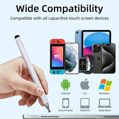 3-In-1 Neutral Pen Flat Pen,High Precision Universal Stylus Pen for Itablets, Phones, Switch, Suitable for All Ages, for Touch Screen, Can Be Used as a School Season Gifts,Birthday Gifts Stylus for School Sets NO Bluetooth Needed Mothersdaygift