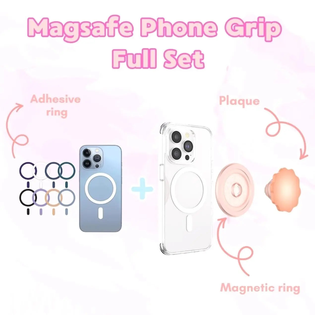 Sleep-Token Take Me Back to Eden Cell Magnetic Phone Grip Smartphone Cellphone Mount Stand Magnetic Magsafe Compatible