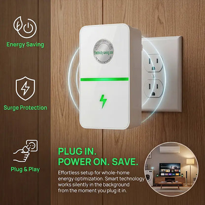 Plug-In Power Box with US Plug – 2026 Updated Design, Compatible with 90–250V Input Range.