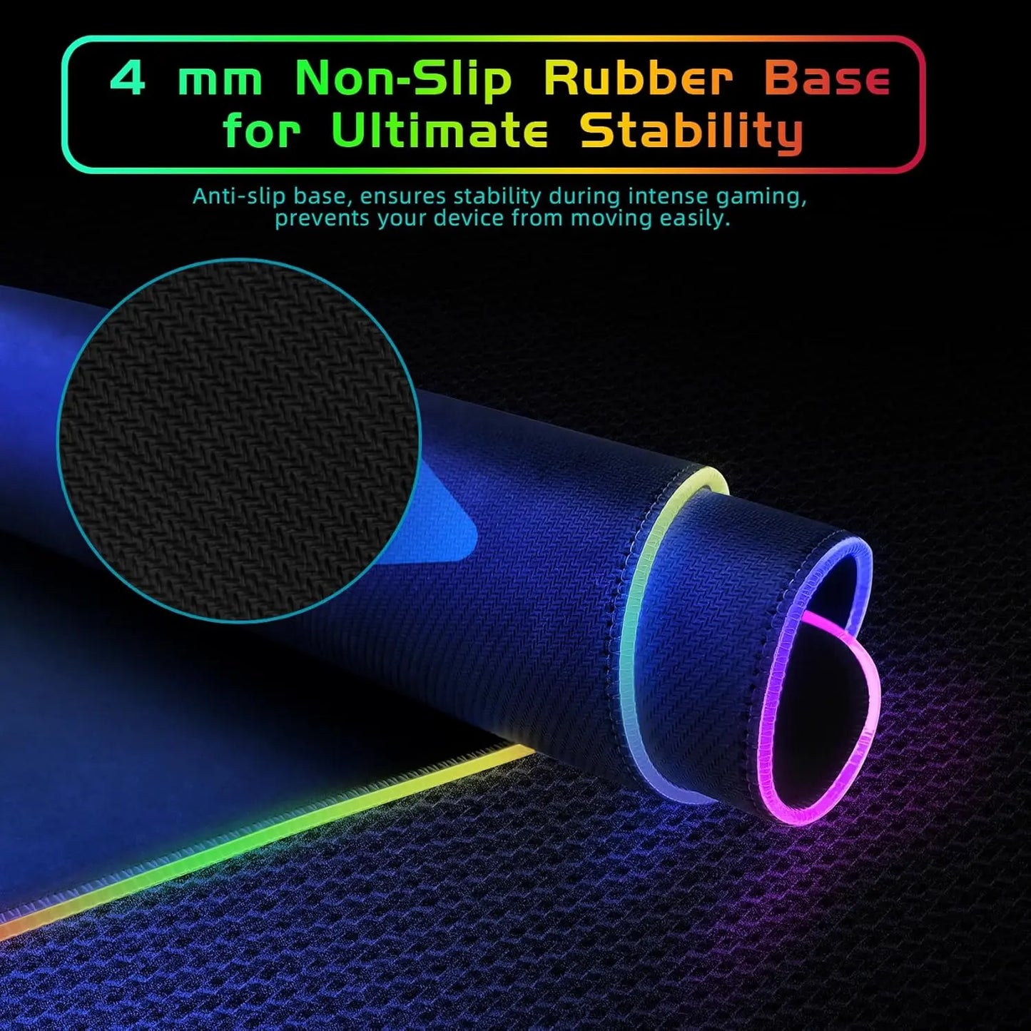 RGB Gaming Mouse Pad with 15W Wireless Charging, Extra Large LED Mousepad, 14 Light Modes, XXL Size, Ergonomic Computer Pad, Non-Slip Rubber Base for Laptop, Gifts for Gamer/Men